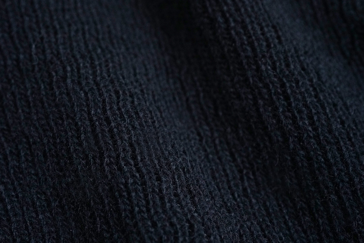 Mochiモチside button knit cardigan [black/ma25-kn-03]