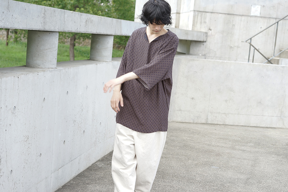 Edwina Hoerl エドウィナホール t-shirt[13A/EH40SH-01/beige/bordeaux]