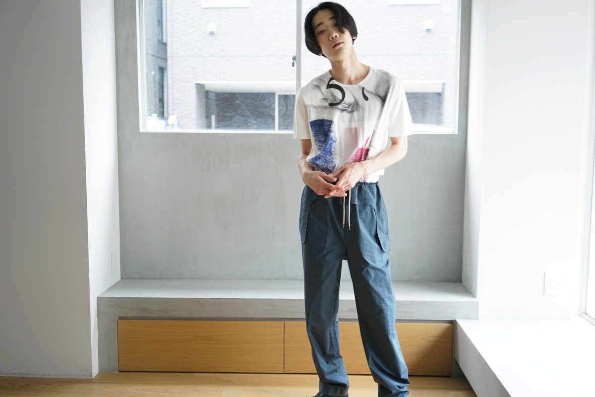 ohta オオタ, bluegray pants[pt-19B]