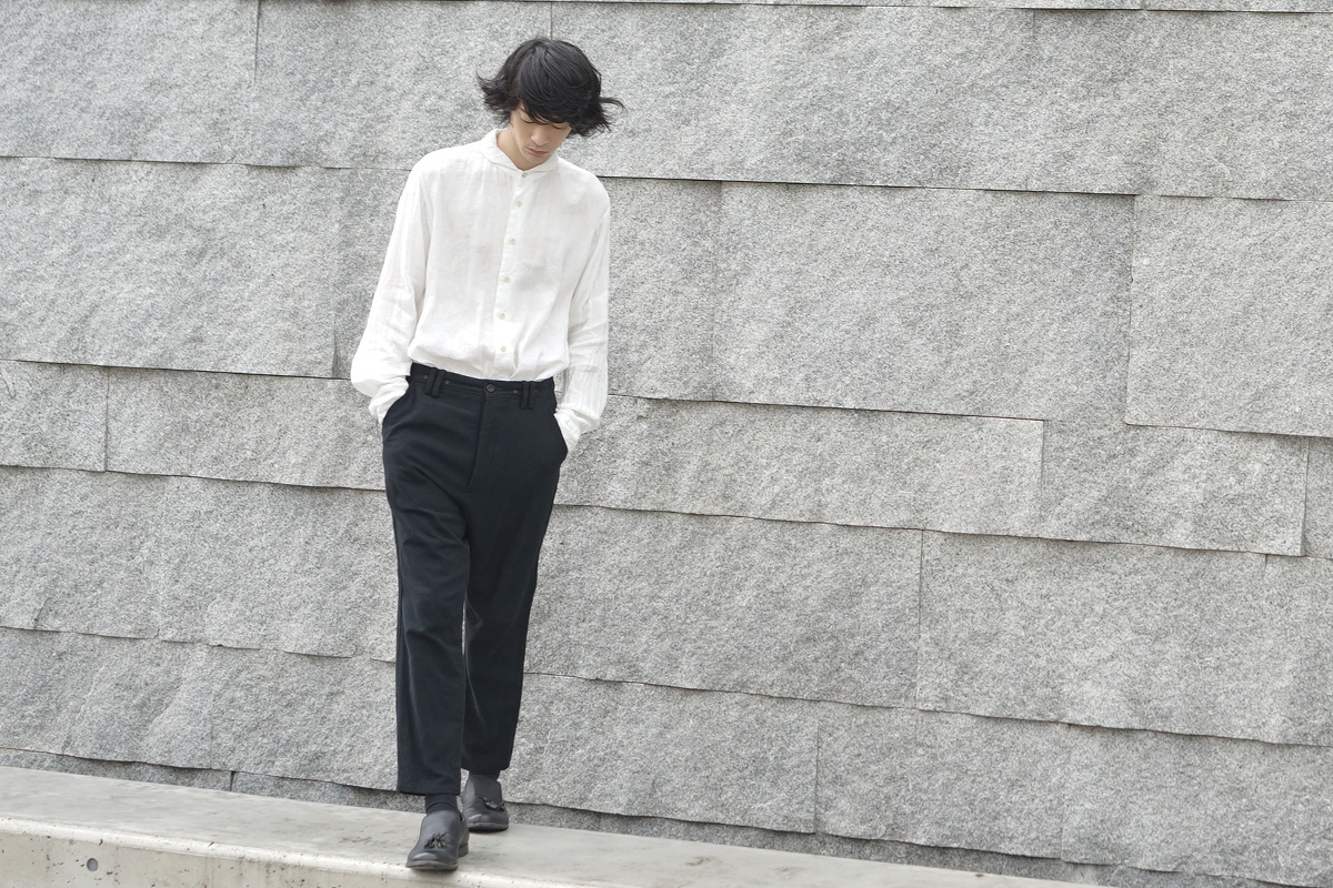 suzuki takayukiスズキタカユキone-piece shawl-collar shirt[S203-09 