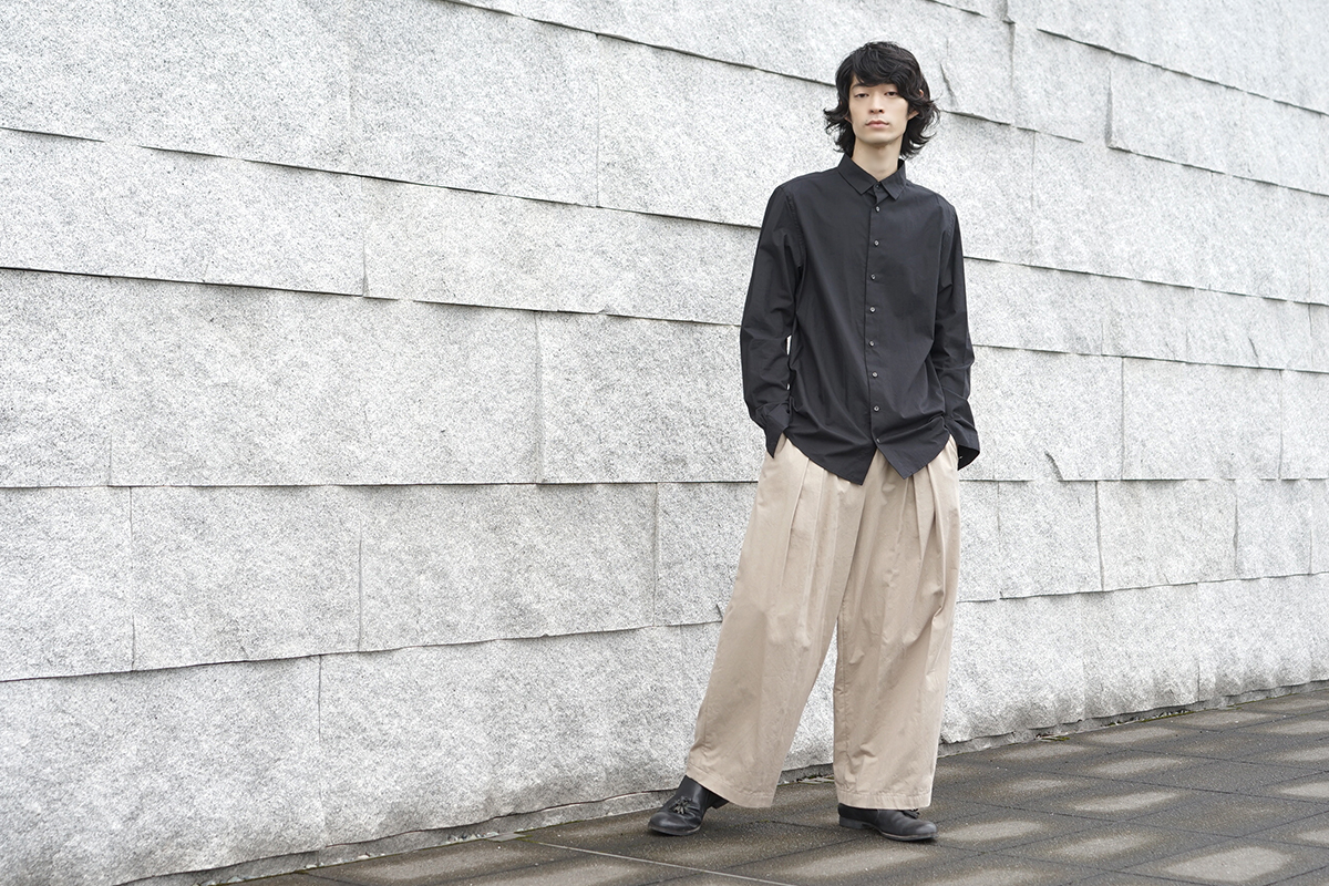 suzuki takayuki, スズキタカユキ, dress shirt[T003-01/black]