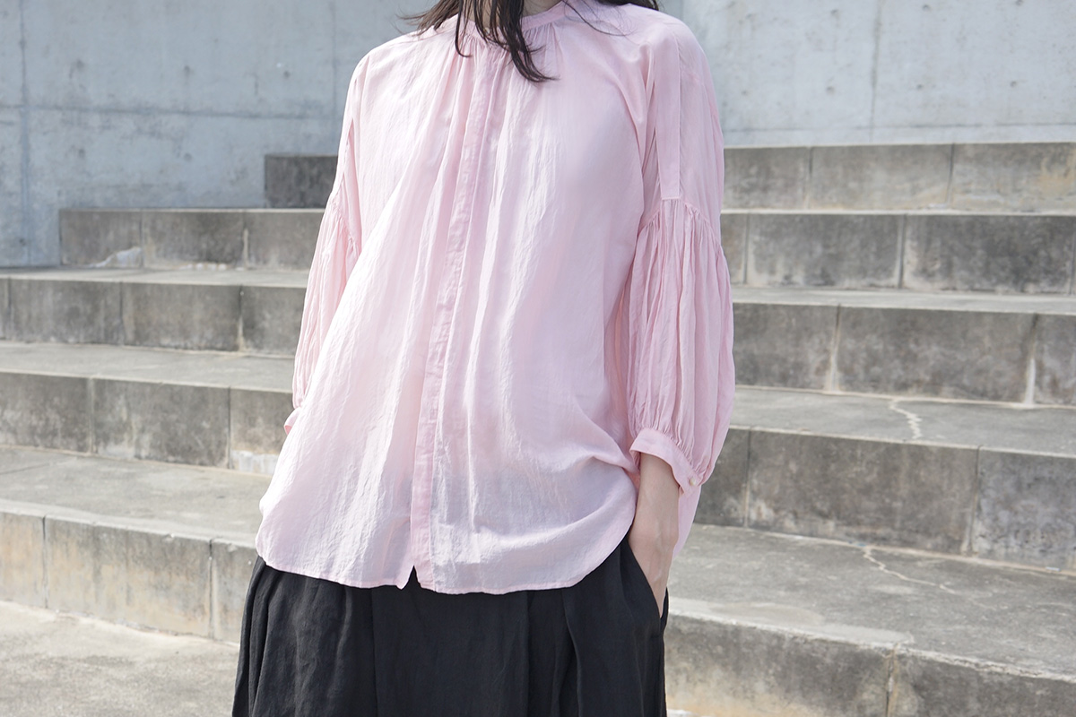 suzuki takayukiスズキタカユキpuff-sleeve blouse[S201-15/pink