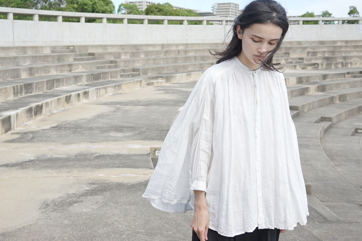 suzuki takayuki スズキタカユキ cape blouse[S201-16/nude]