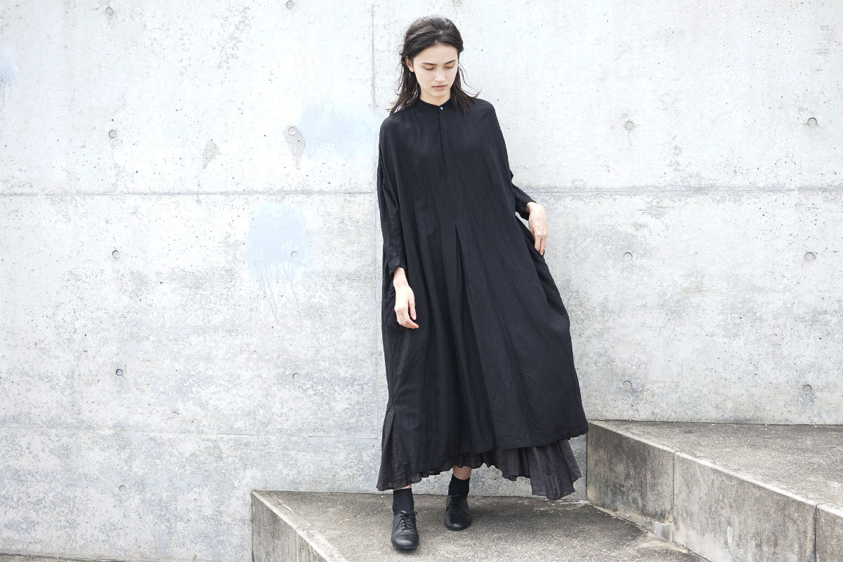 suzuki takayukiスズキタカユキpeasant dress i[S201-19/black 