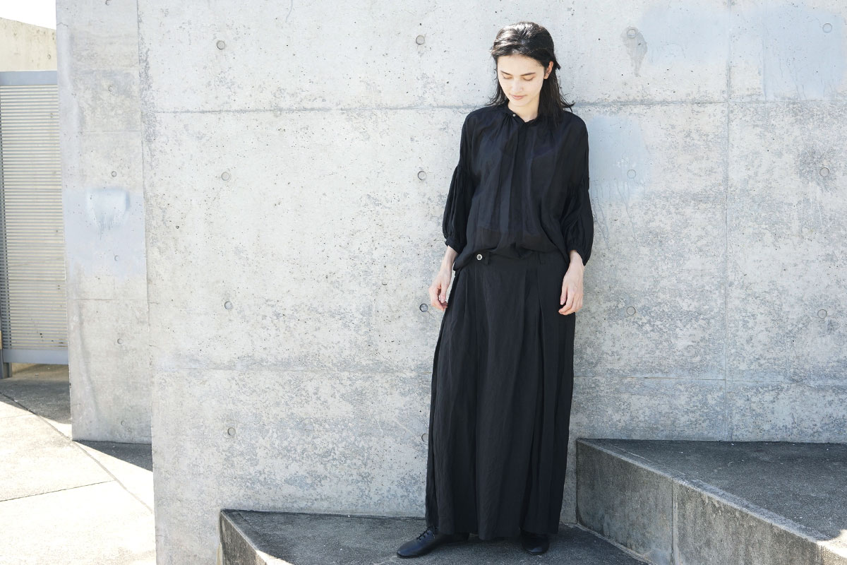 suzuki takayuki, スズキタカユキ, wrapped pants i[S202-15/black]