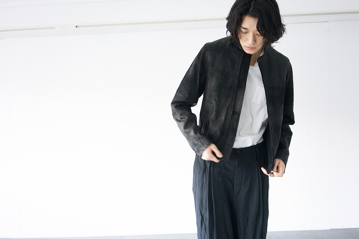 suzuki takayuki スズキタカユキ leather blouson[A212-13/black]