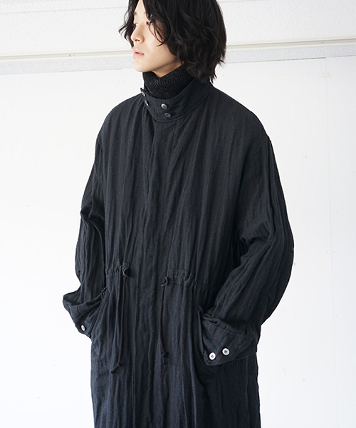 suzuki takayukiスズキタカユキmilitary coat[A212-14/black]suzuki