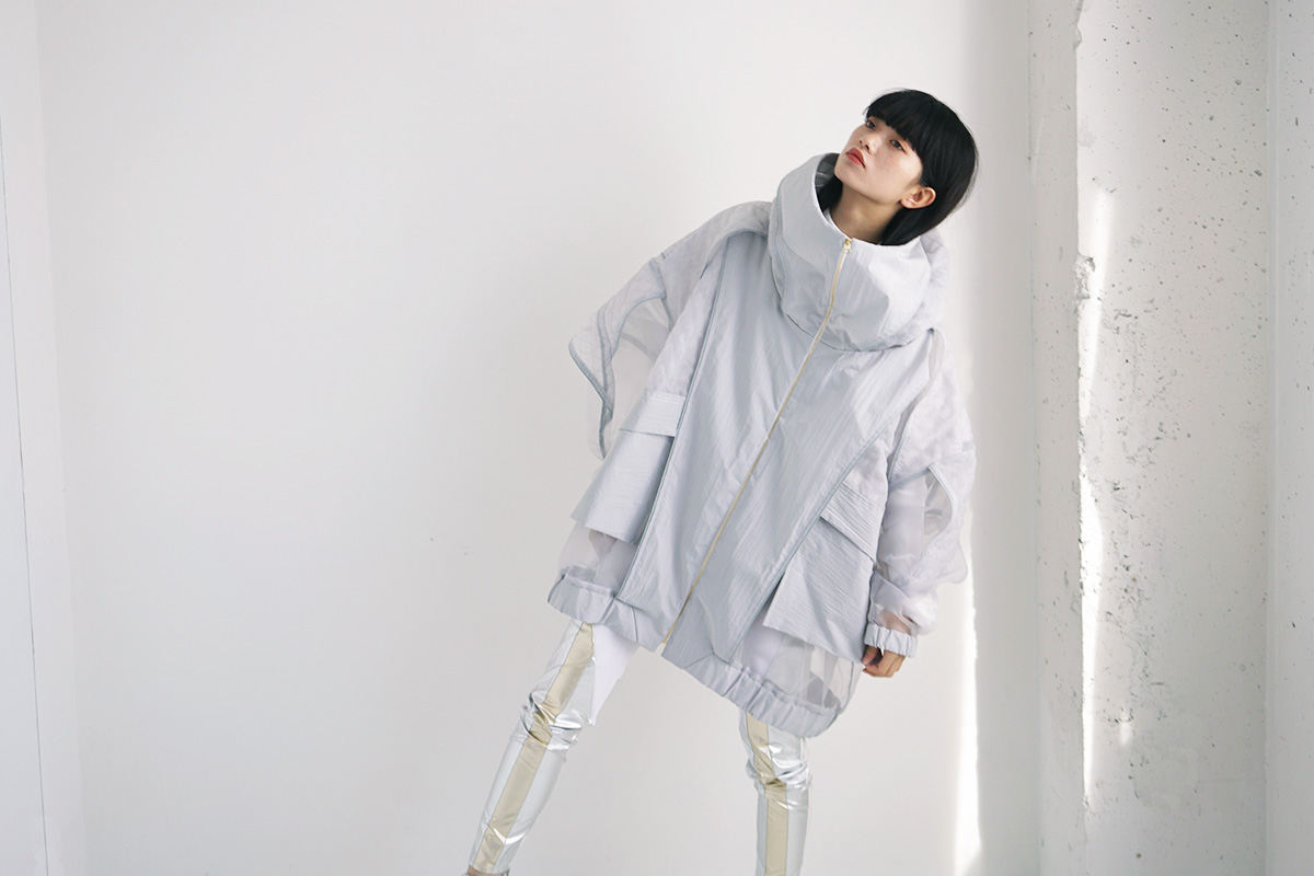 BALMUNG 18ss ハイネックビッグパーカー-