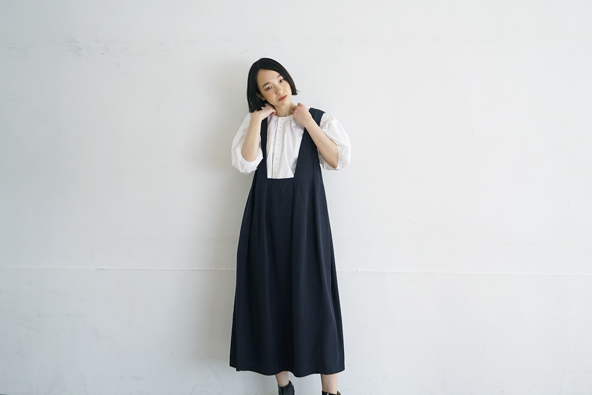 MIYAO ミヤオ DRESS[MUOP-05/2.NAVY×NAVY]