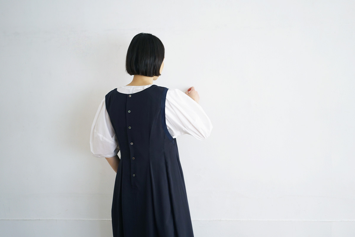 MIYAO ミヤオ DRESS[MUOP-05/2.NAVY×NAVY]