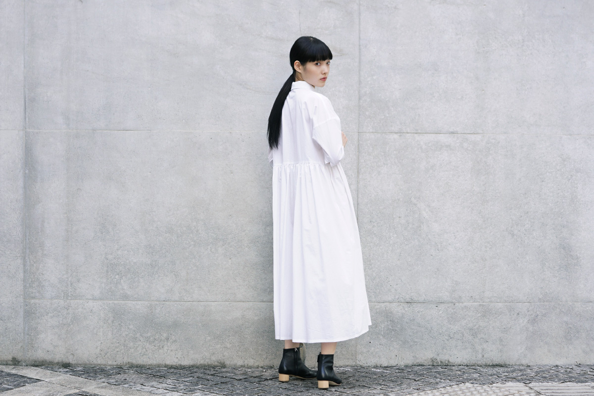Mochi, モチ, shirt dress [ma-op-04/white/・1]