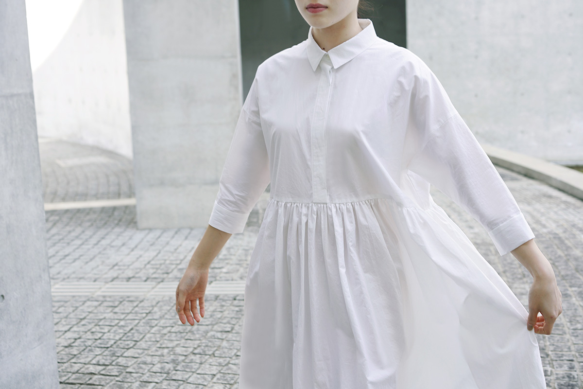 Mochi, モチ, shirt dress [ma-op-04/white/・1]