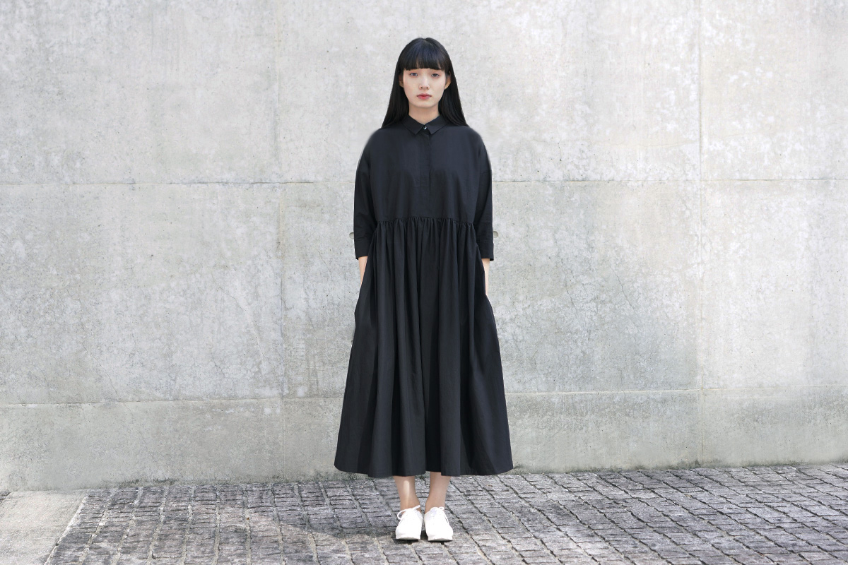 Mochiモチshirt dress [ma-op-04/black/・1]Mochi 最新コレクション ...