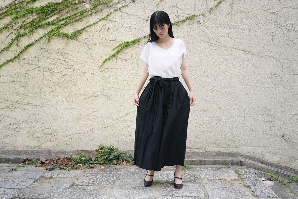 suzuki takayuki, スズキタカユキ, culotte pants [S211-28/black]