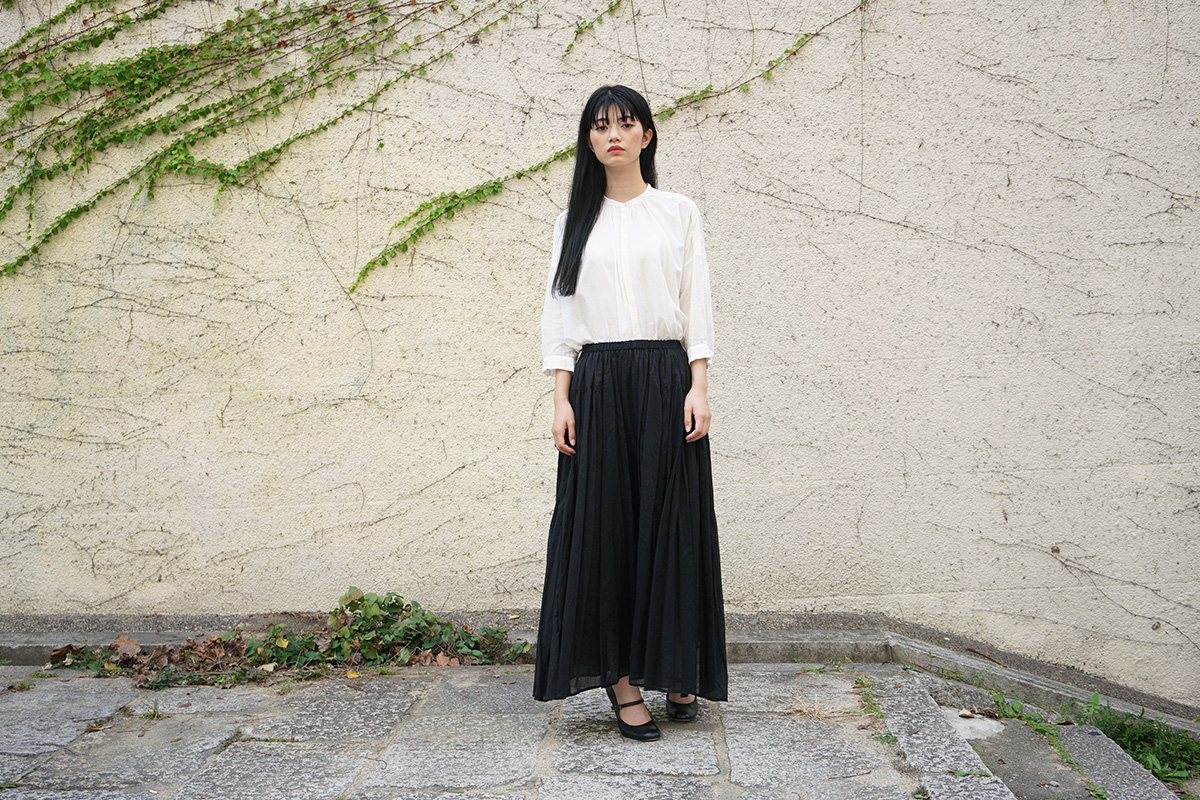 suzuki takayukiスズキタカユキlong skirt [S211-32/black]suzuki