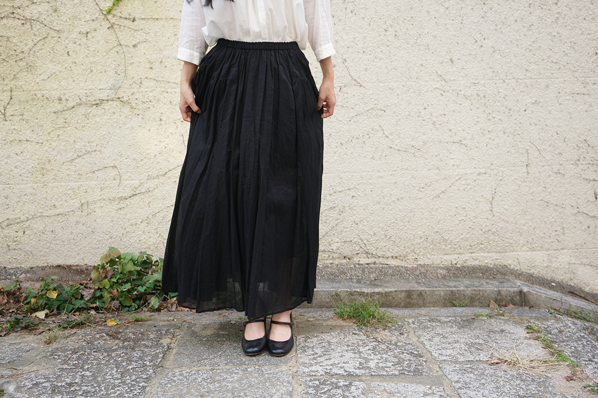suzuki takayuki スズキタカユキ long skirt [S211-32/black]