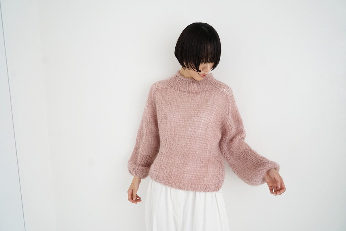 Maiami/マイアミ, Mohair New Pullover, [MMO23110/Antique Pink]