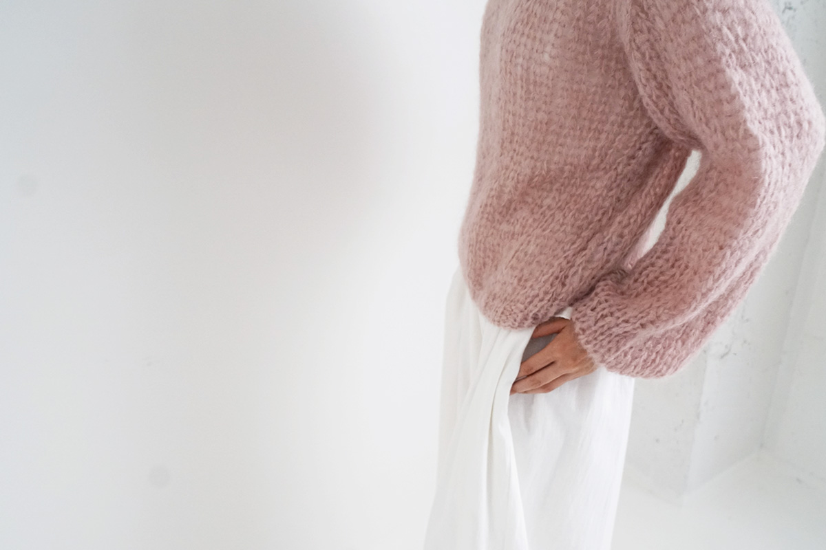 Maiami/マイアミ Mohair New Pullover [MMO23110/Antique Pink]