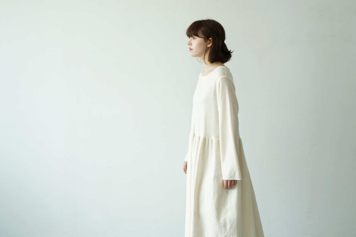 Mochi panel dress [ma21-op-03/white]