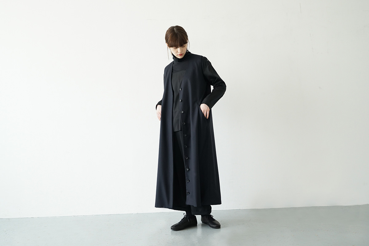 Mochi vest dress [ma21-op-04/black]