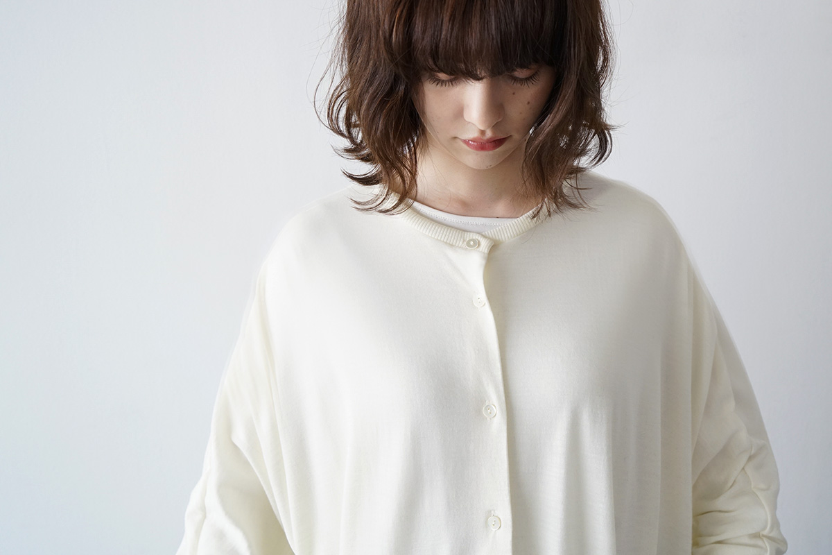 Mochi dolman long knit cardigan [ma21-ca-01/white]