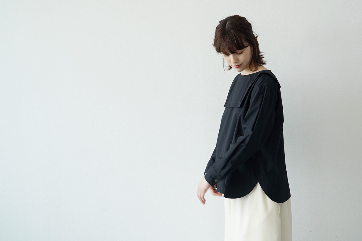Mochi sailor shirt [ma21-sh-01/black]