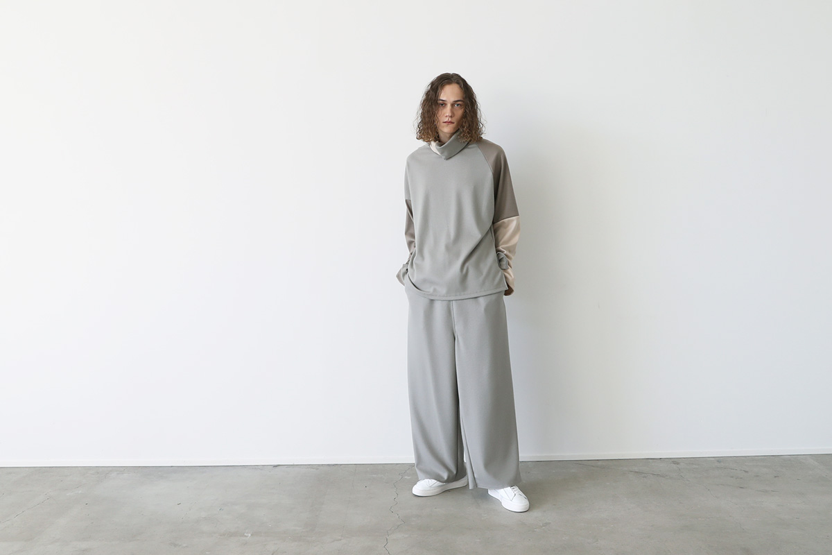 激安価格の 新品 VU ヴウ wide easy pants スーパー120 ウール ワイド