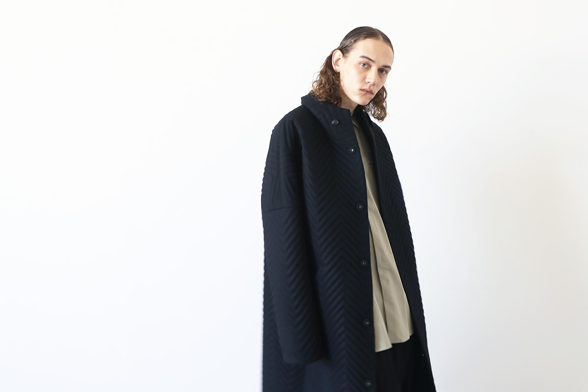 VU ヴウ Herringbone quilt coat vu-a12-c14[BLACK]