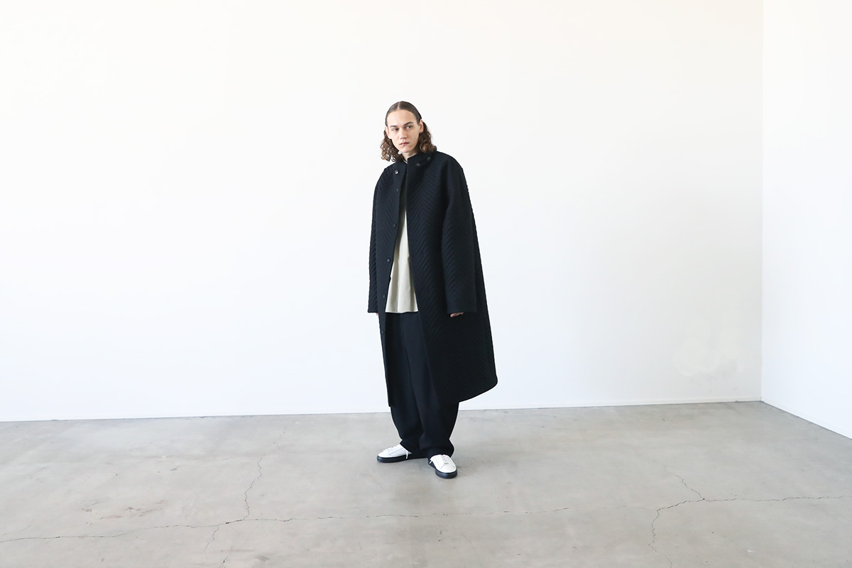 VU ヴウ Herringbone quilt coat vu-a12-c14[BLACK]
