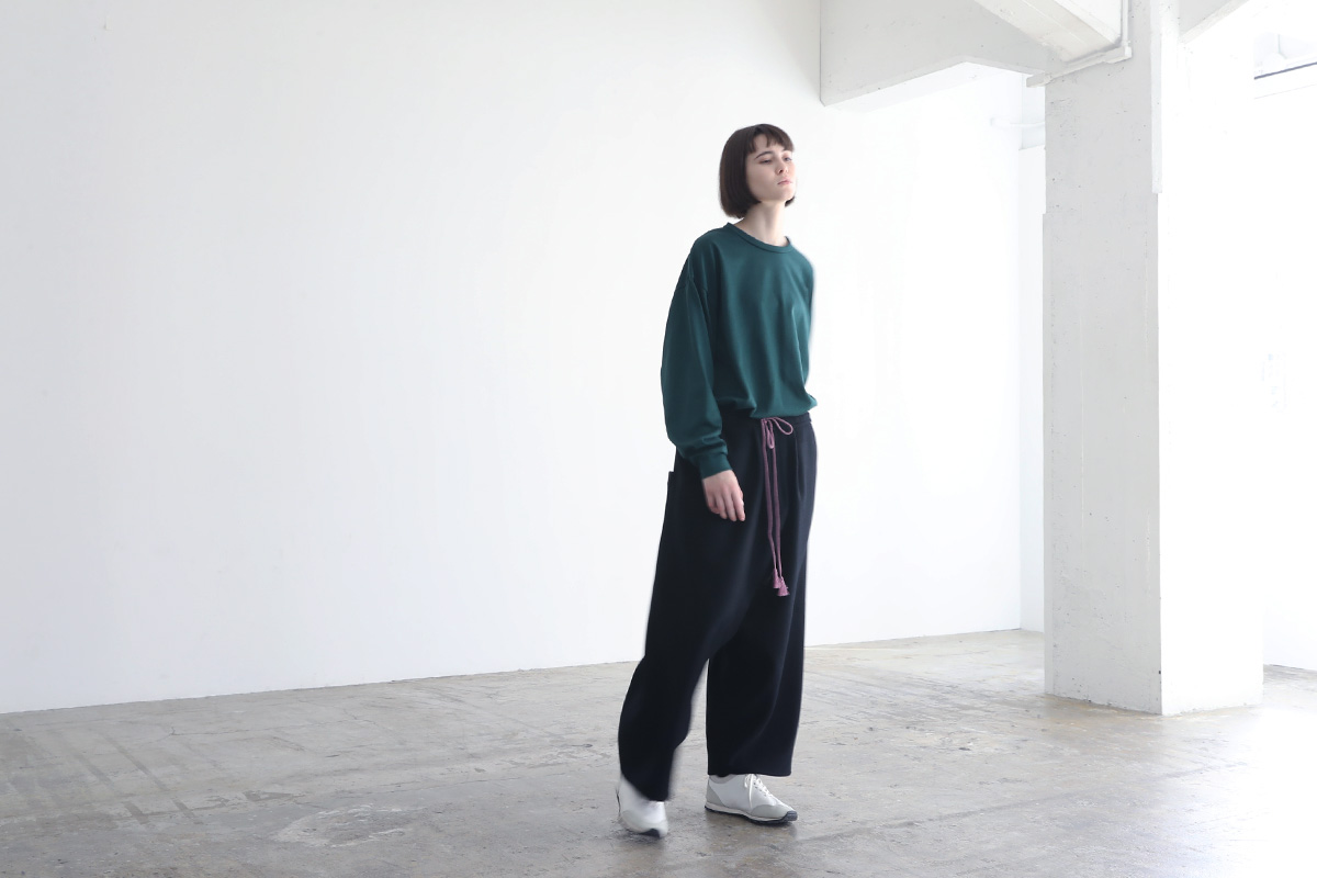 VUy ヴウワイ wide silhouette pants vuy-a12-p01[BLACK]
