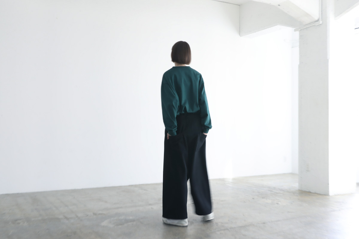 VUy ヴウワイ wide silhouette pants vuy-a12-p01[BLACK]