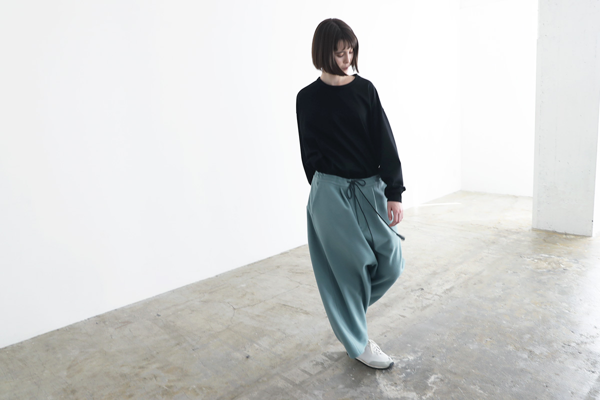 VUy ヴウワイ wide silhouette pants vuy-a12-p01[GREEN]
