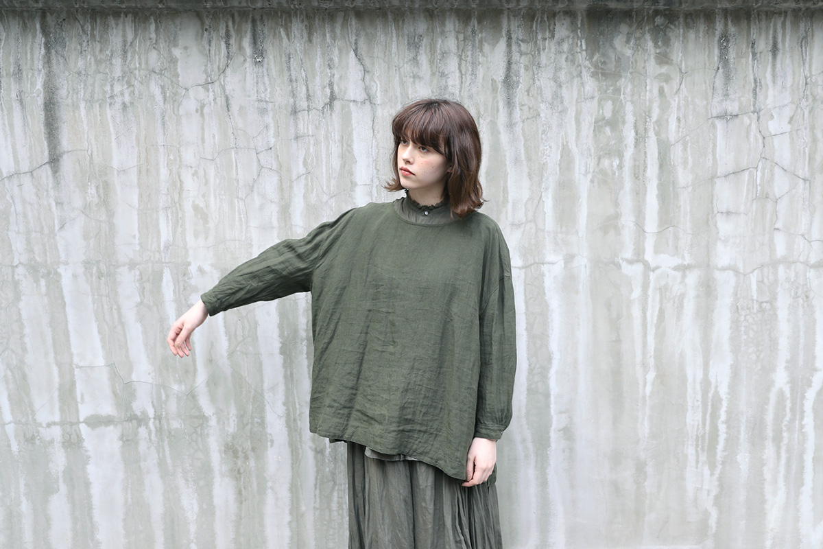 pullover blouse [A221-09/khaki]