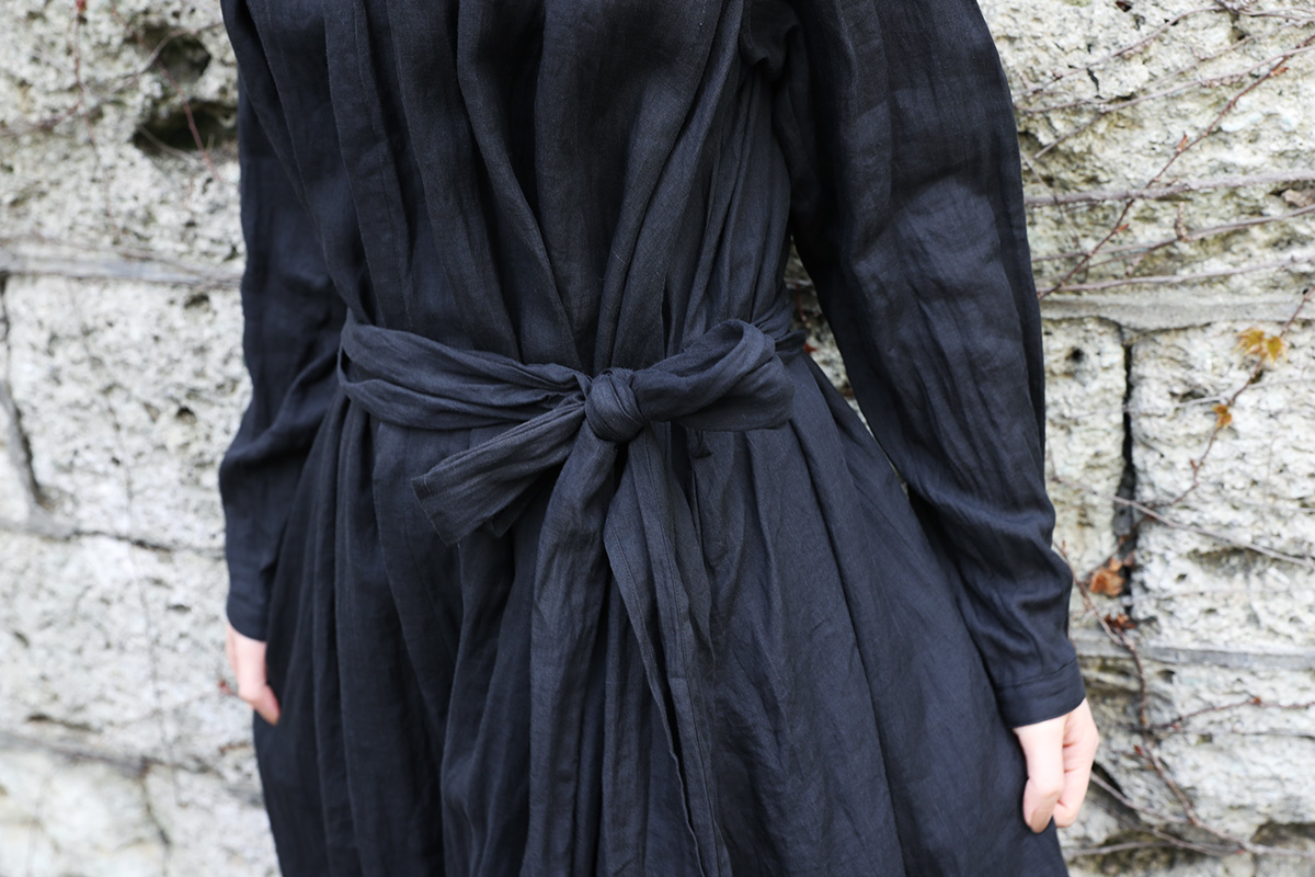 flared dress [A221-18/black]