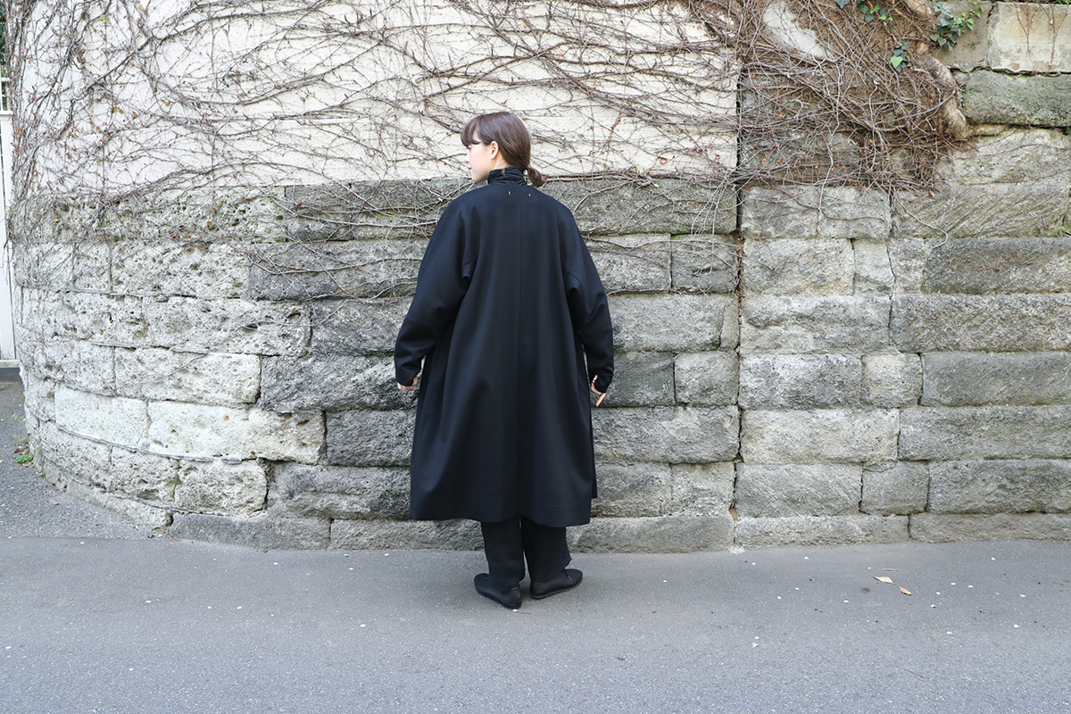 no-collar coat [A221-23/black]
