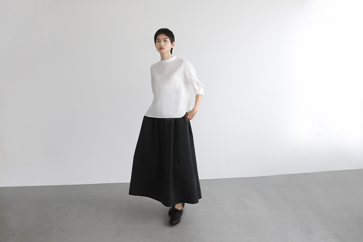 Mochi long skirt [ms22-sk-01/black]