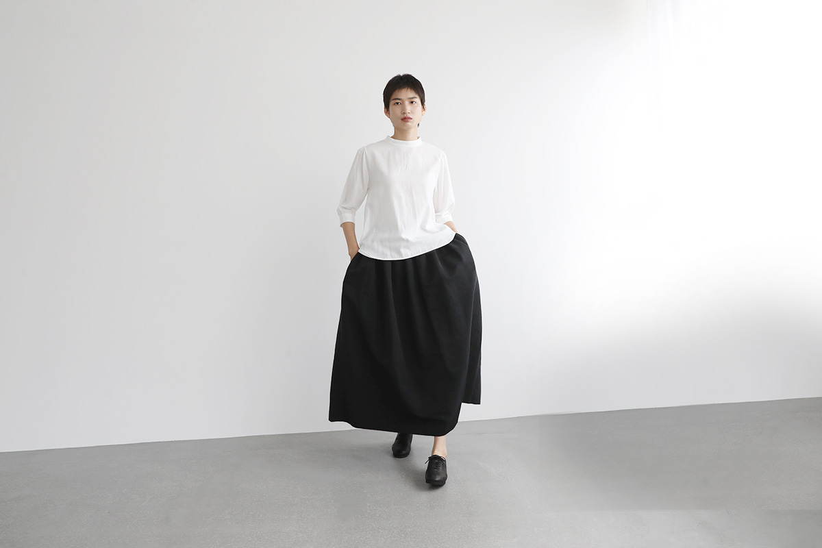 Mochi long skirt [ms22-sk-01/black]