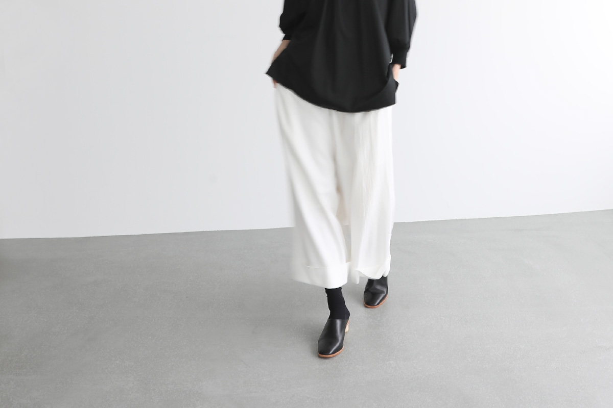 Mochi cropped wide pants [mo-pt-01/white]