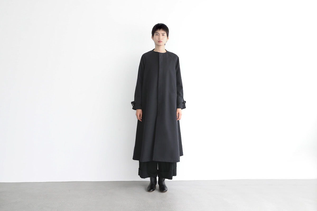 Mochi tuck trench coat [mo-co-01/black]