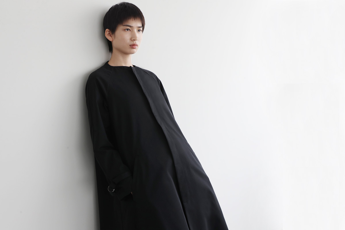 Mochi tuck trench coat [mo-co-01/black]