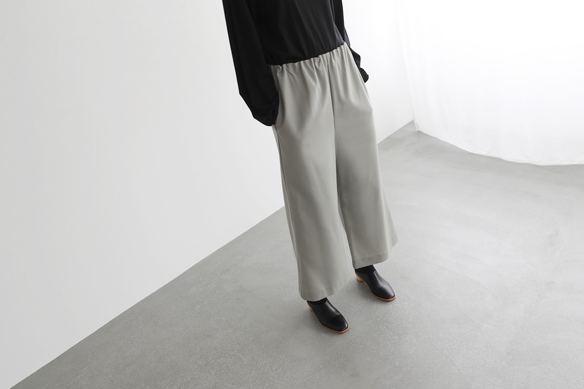 Mochi wide pants [mo-pt-02/green grey]