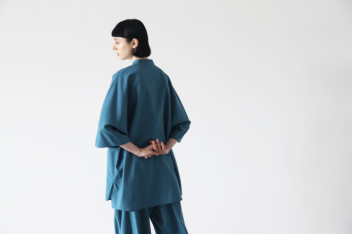 VUy ヴウワイ standcolor shirt vuy-s22-s03[BLUE GREEN]