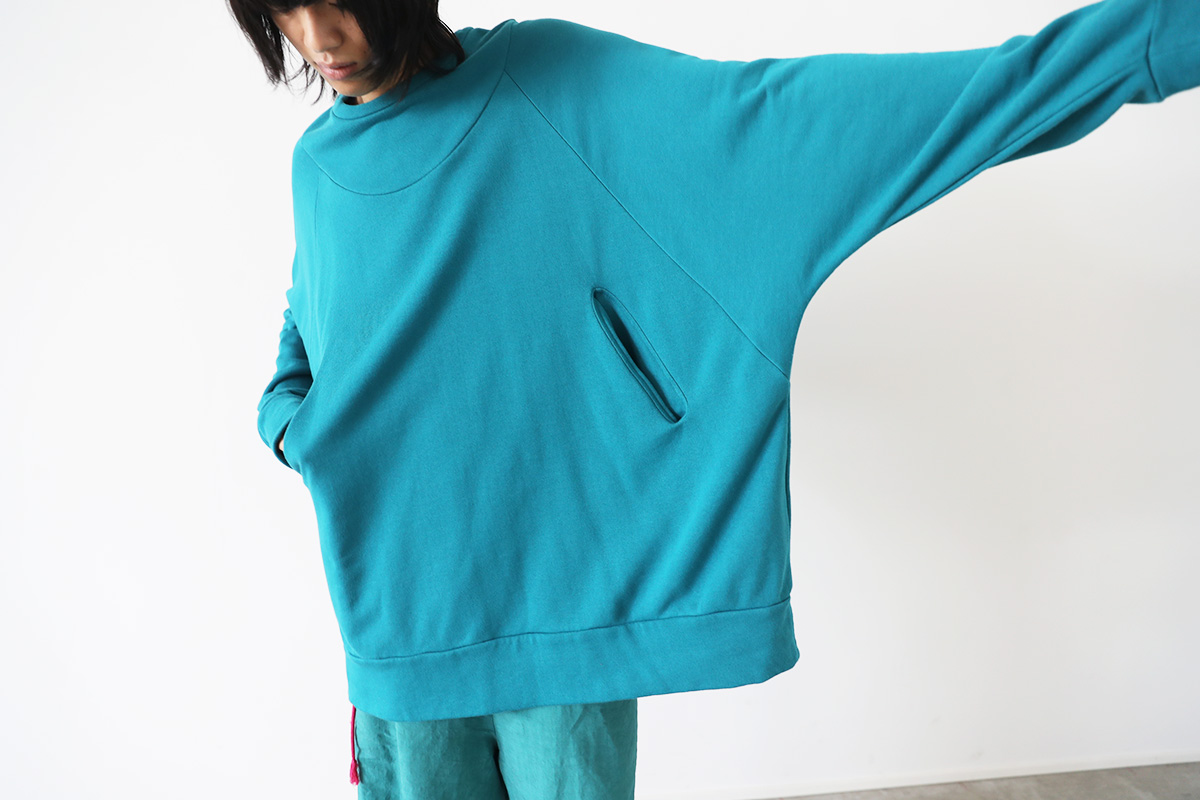 VUy ヴウワイ pullover sweat vuy-s22-k05[GREEN BLUE]