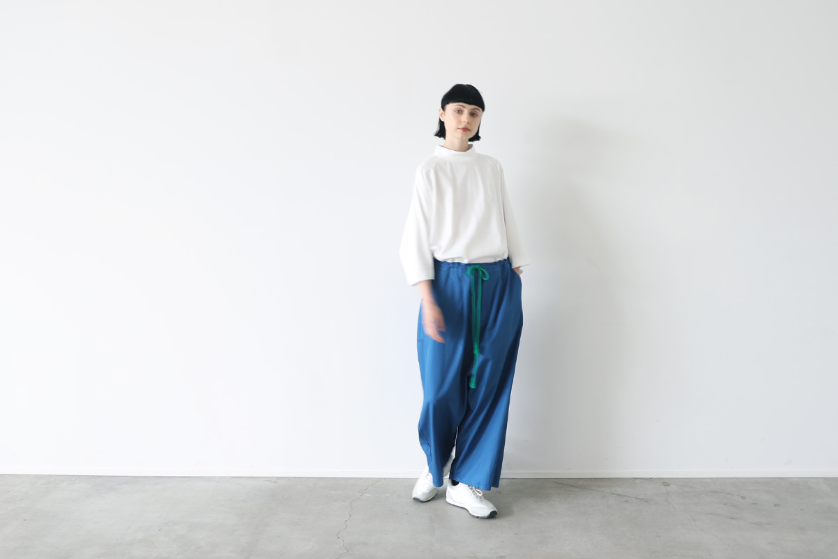 VUy ヴウワイ wide silhouette pants vuy-s22-p01[BLUE]