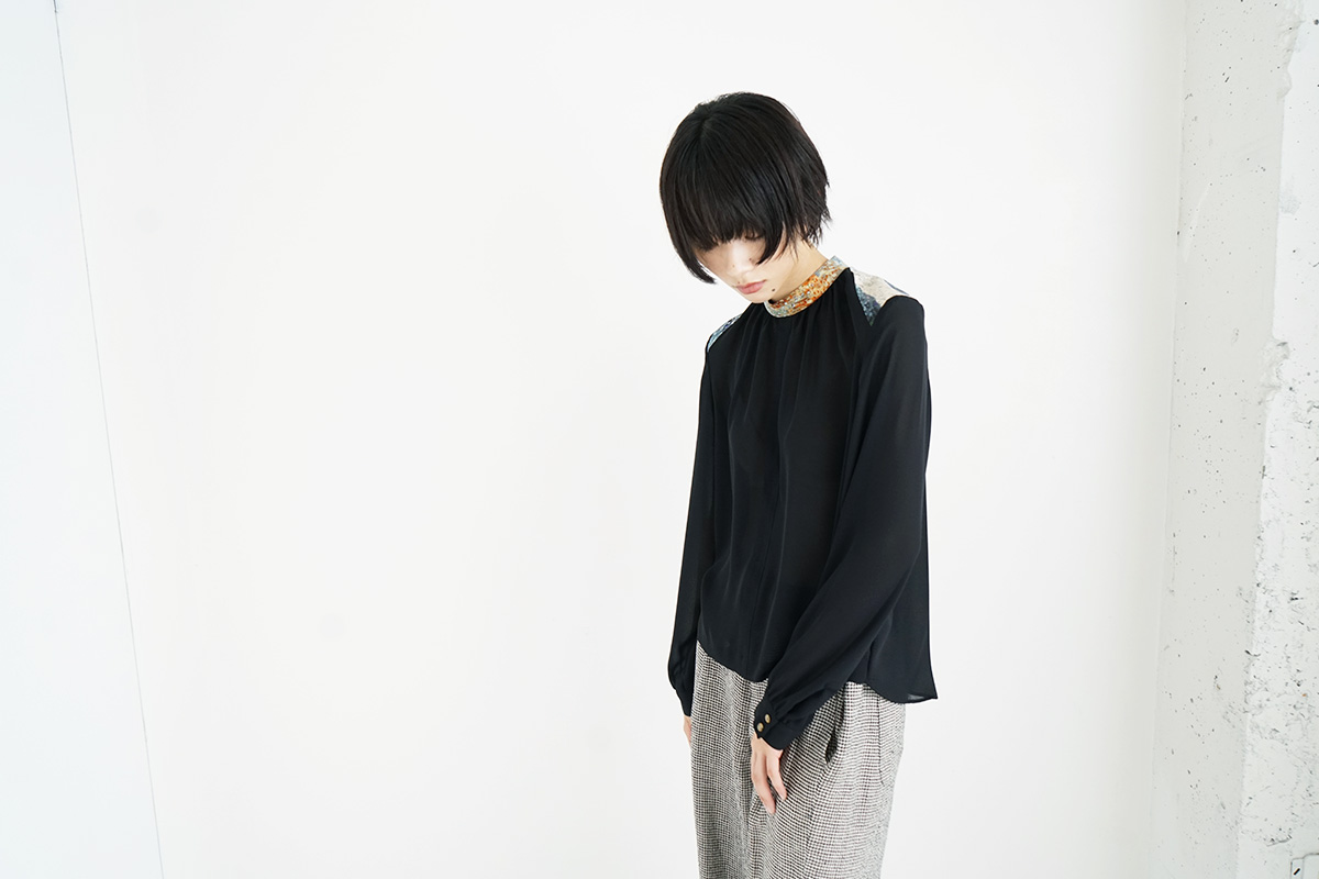 ohtaオオタblack blouse [st-60B]ohta デザイナー太田 雅貴 WOMEN商品 