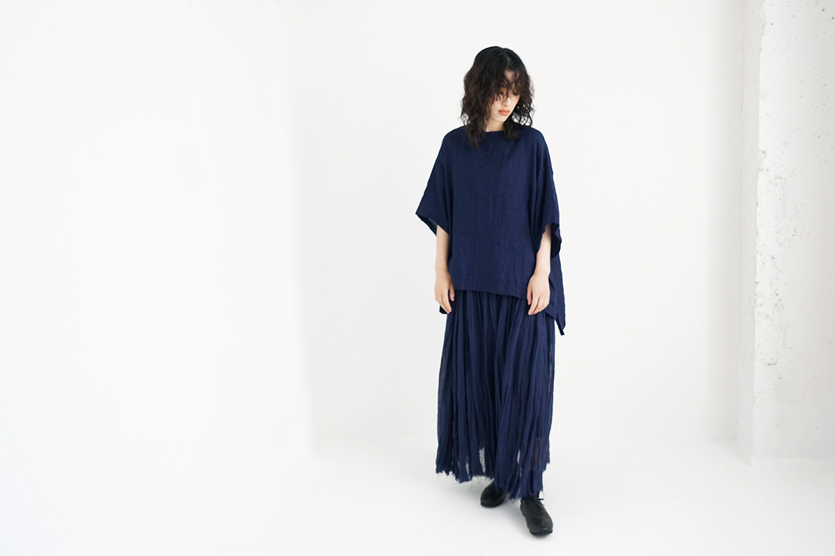 pullover blouse [S221-11/navy]