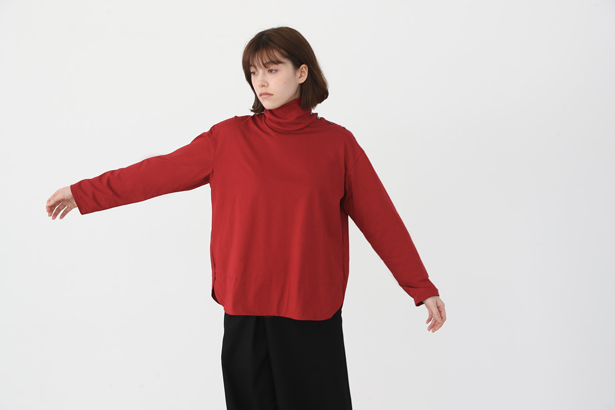 Mochi side button top [ma22-b-02/red]