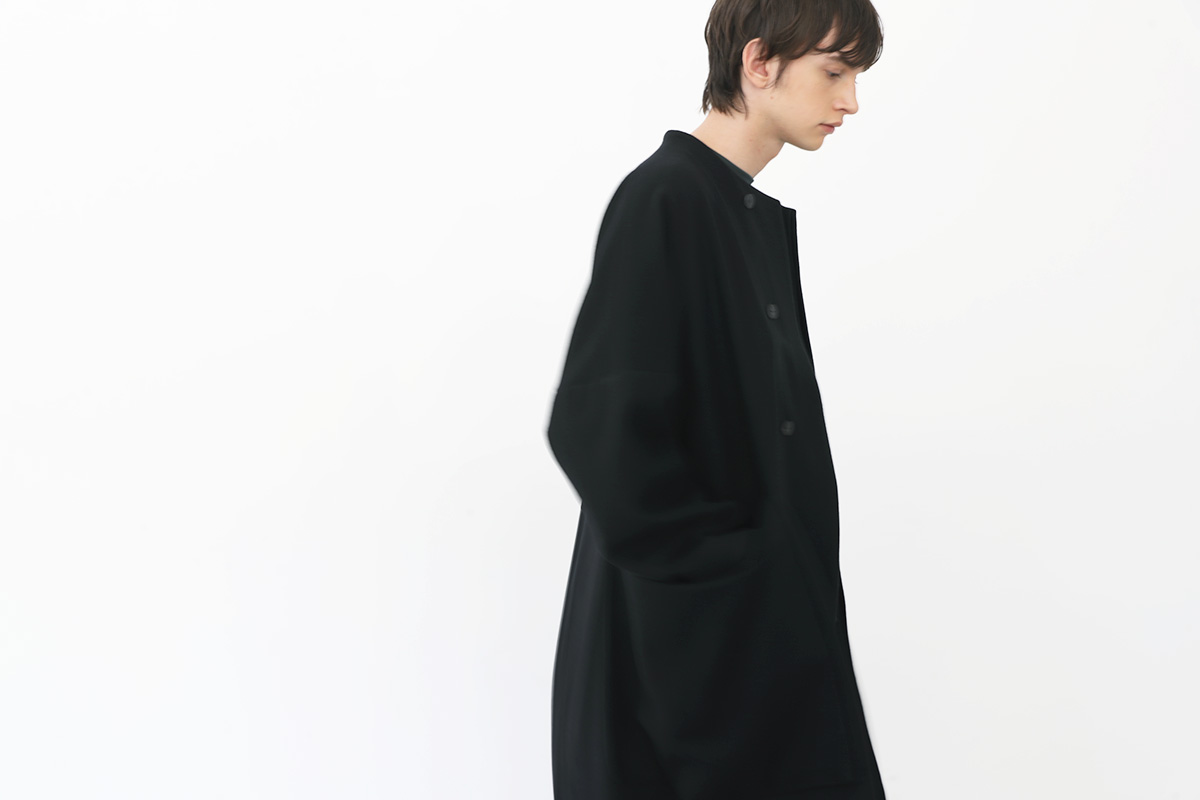 VUヴウno collar coat vu-a22-c15[BLACK]:sVU 最新コレクション販売 