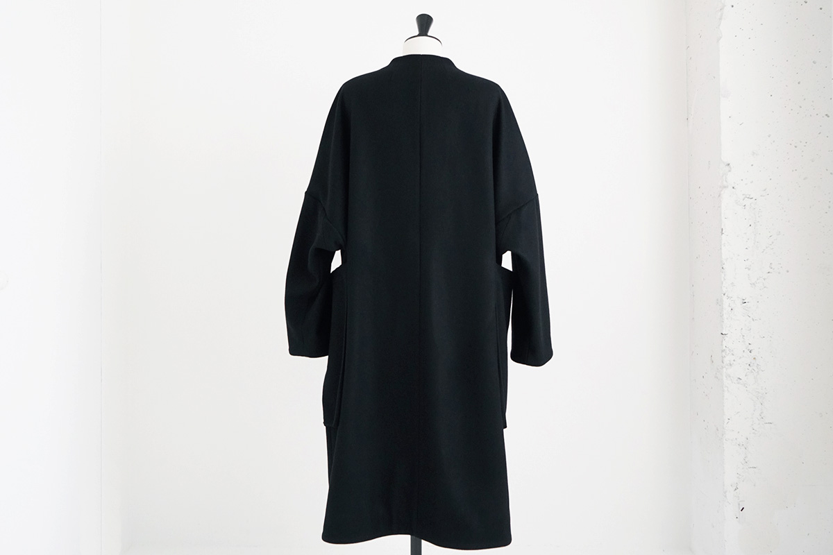 VUヴウno collar coat vu-a22-c15[BLACK]:sVU 最新コレクション販売 