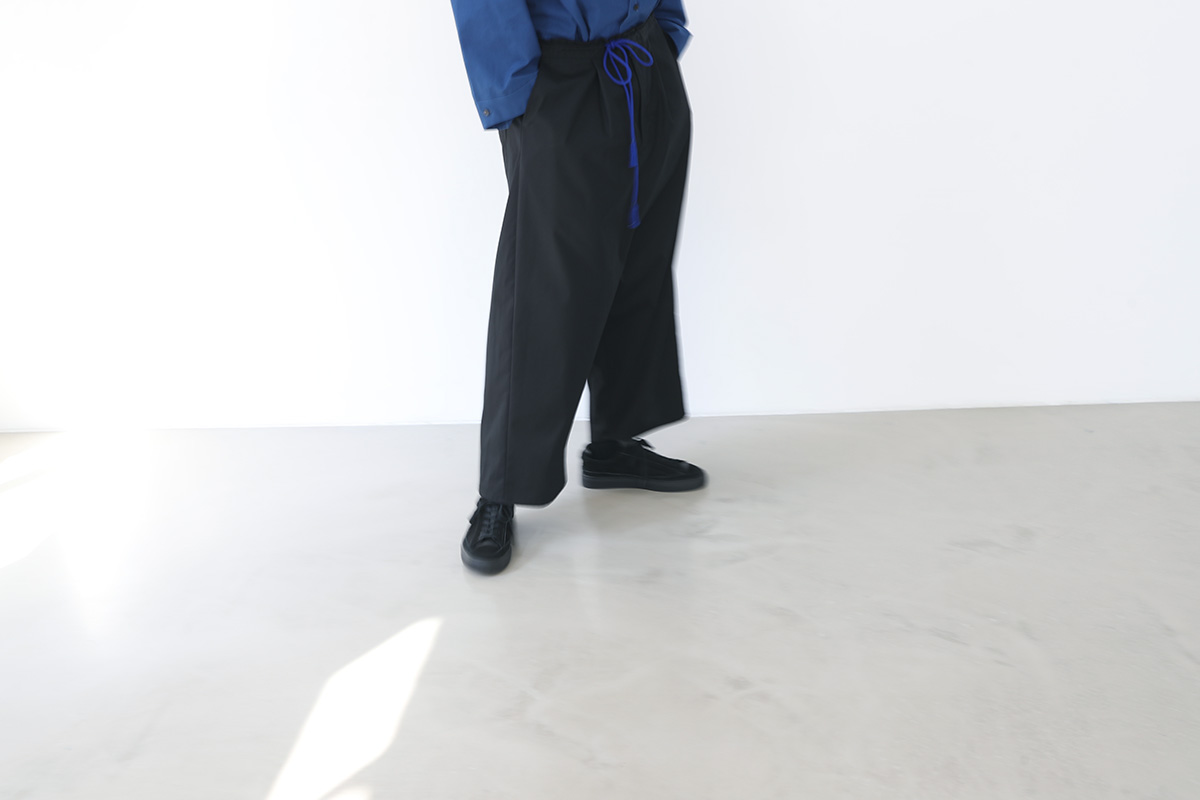 VUy ヴウワイ wide silhouette pants vuy-a22-p01[BLACK]